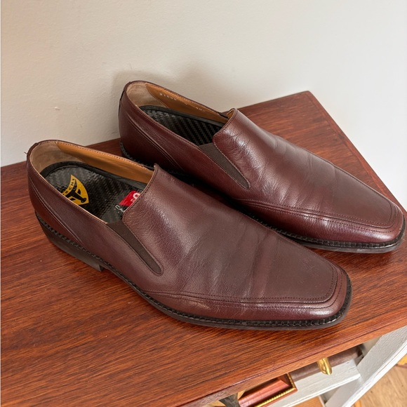 COPY - Michael Toschi Brown Leather Loafers CIS Equipped Carbonlite size 9 - Picture 1 of 9